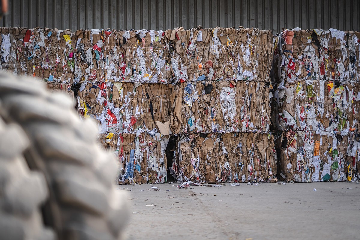 Papier und Pappe Recycling